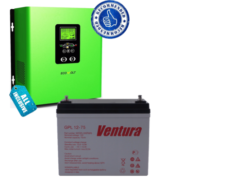 Комплект ИБП ECOVOLT TERMO 312+VENTURA GPL 12-75